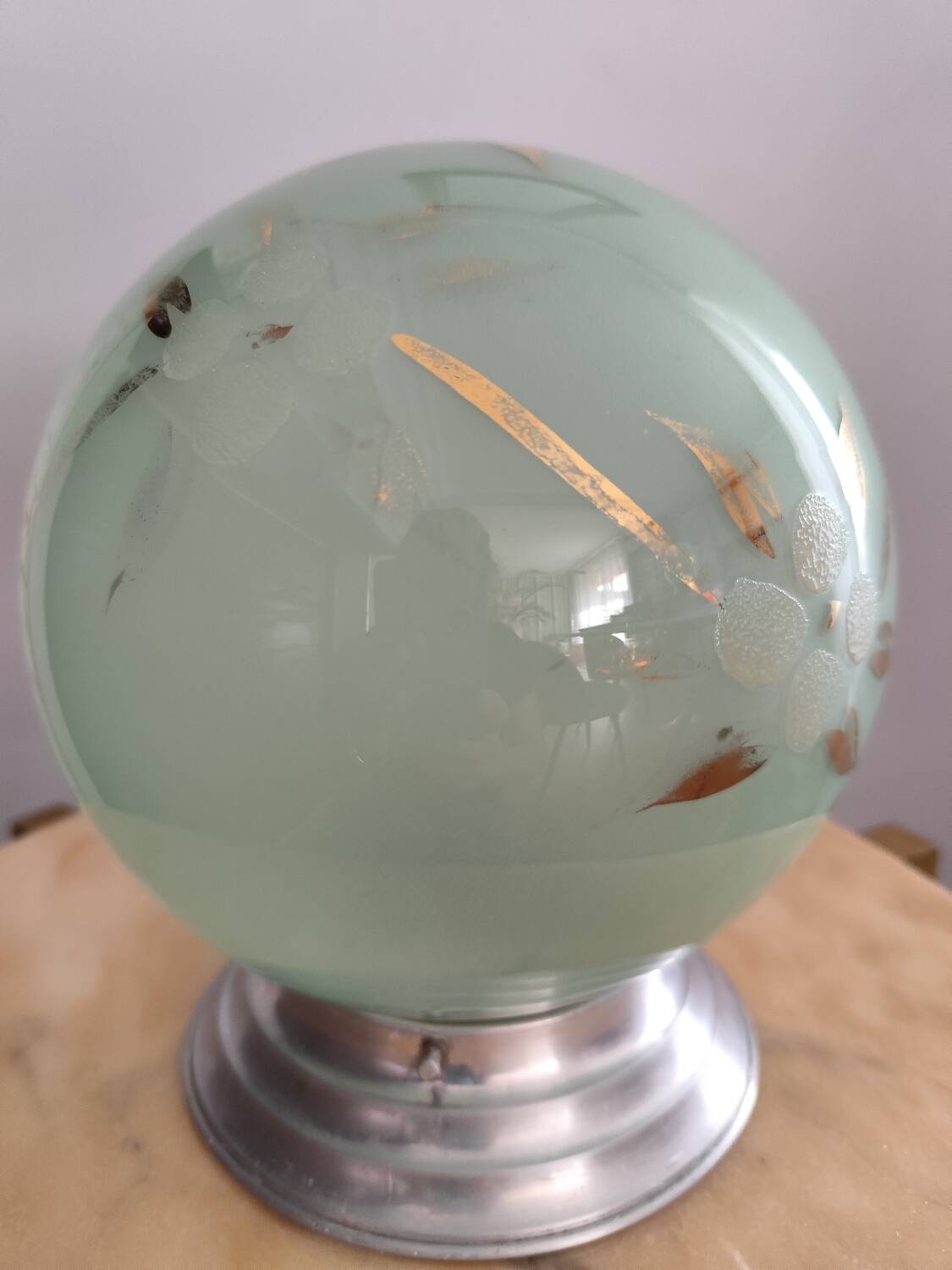 Opaline ball light fixtures