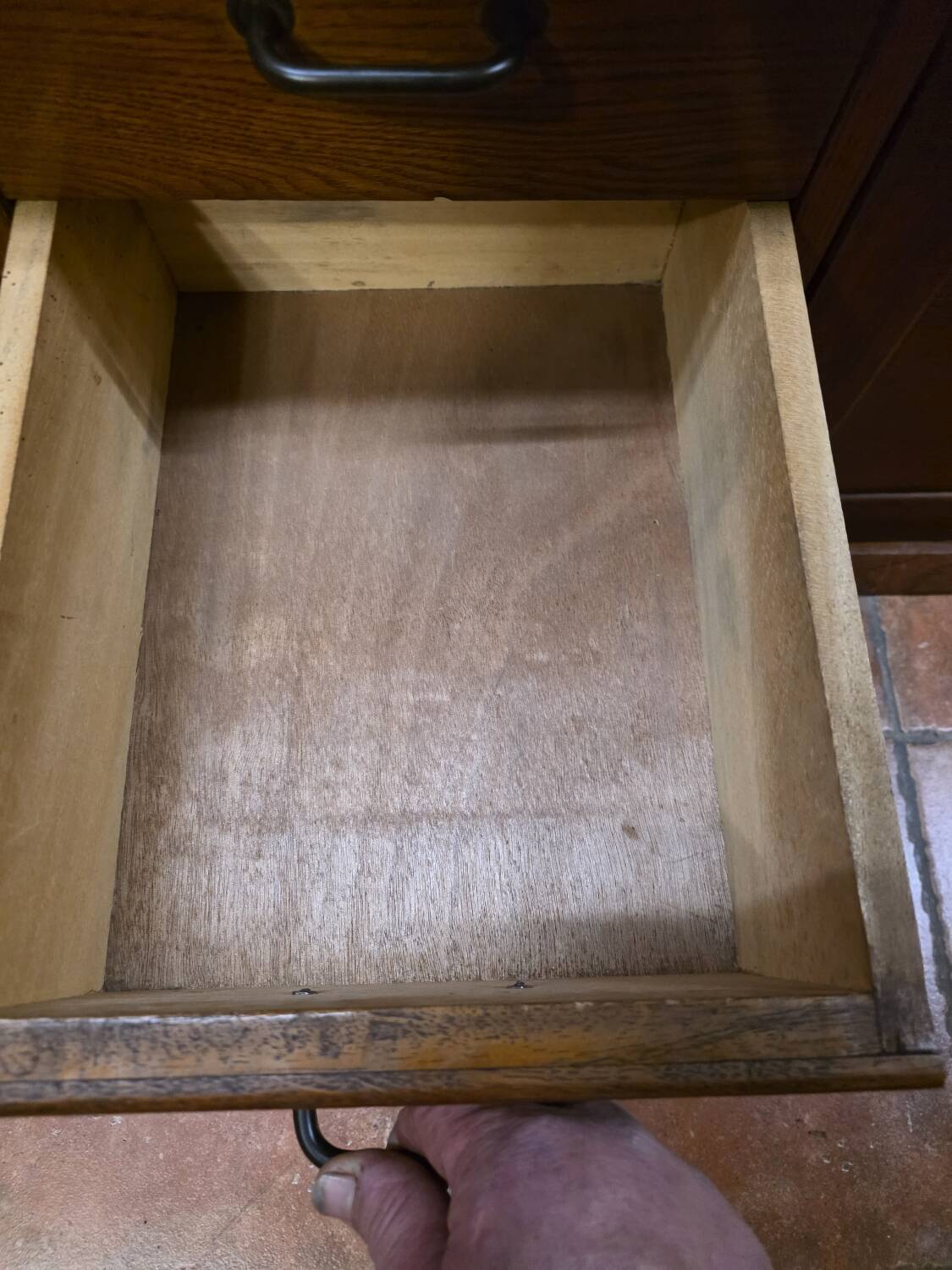 Vintage oak enfilade from the 1960s.