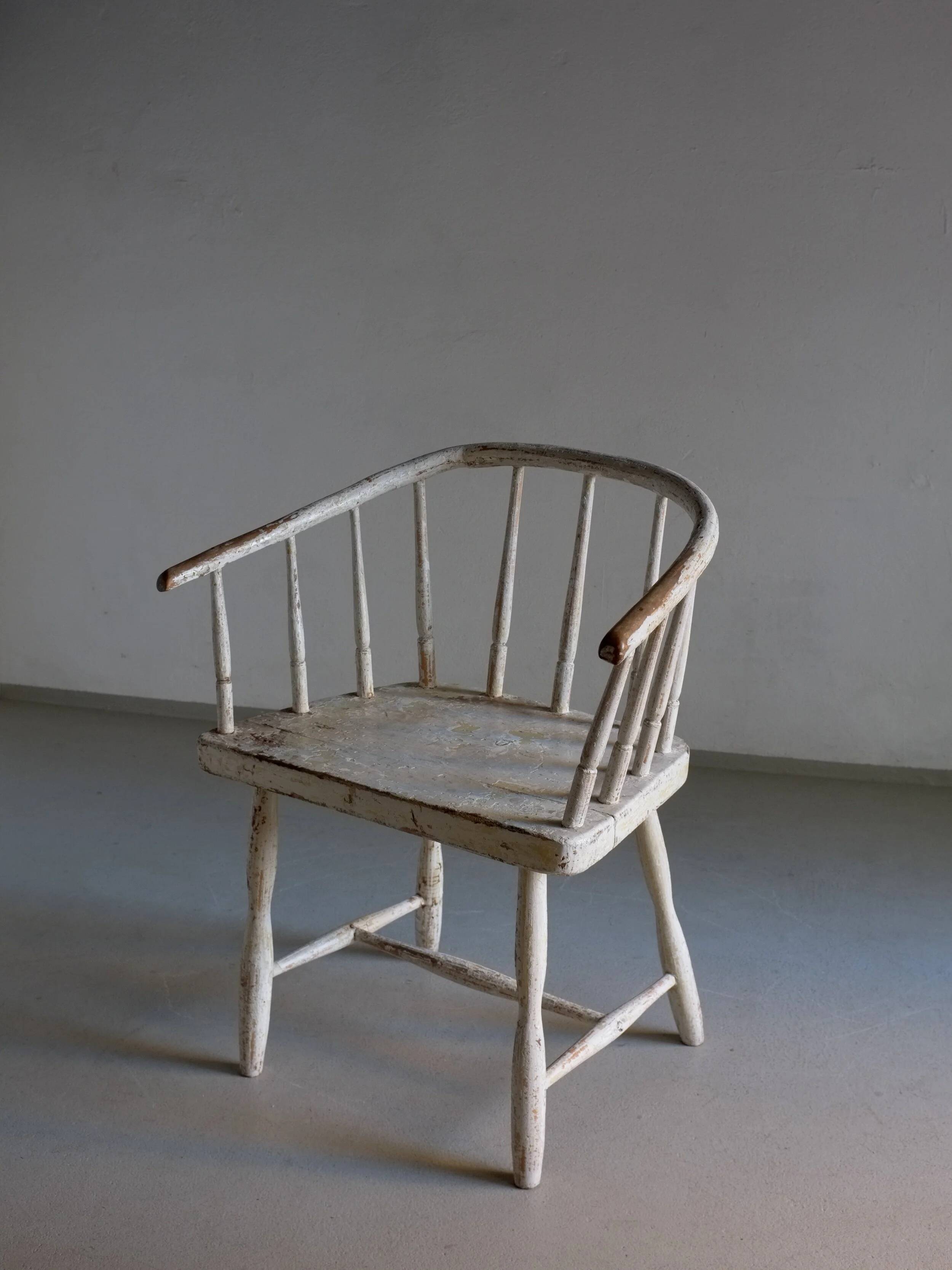 Wabi sabi white armchair | Latvia | 1900s