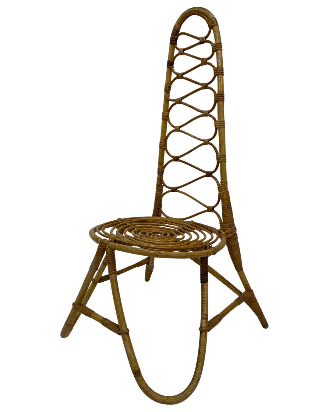 Vintage Rohe Noordwolde rattan chair