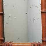 Wooden mirror bamboo style