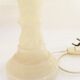 Pair of lamps  feet in white marble