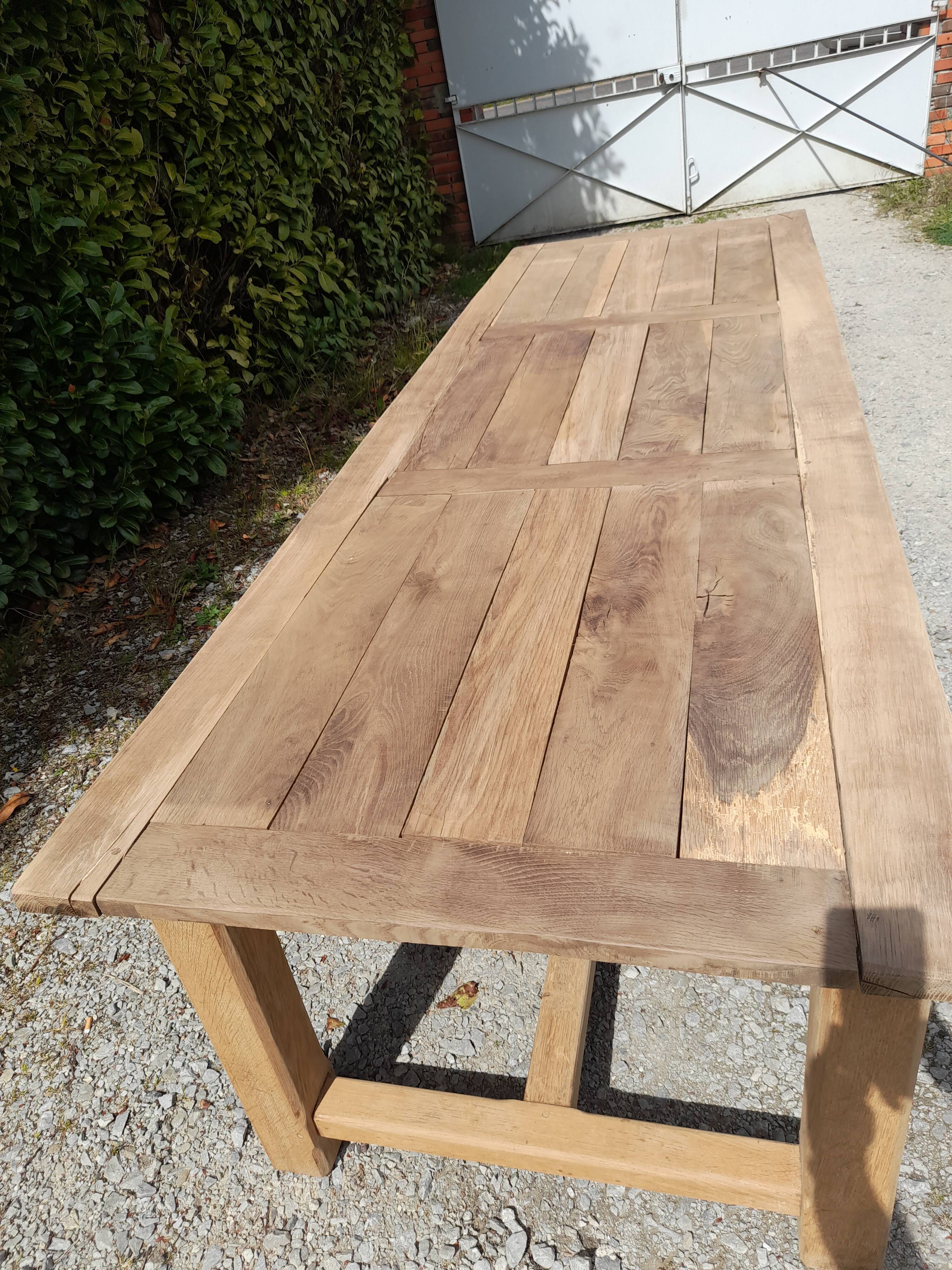 Oak farm table