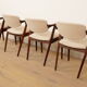 Set of 4 dining chairs | Kai Kristiansen | Z-chair – model 42 | Rosewood