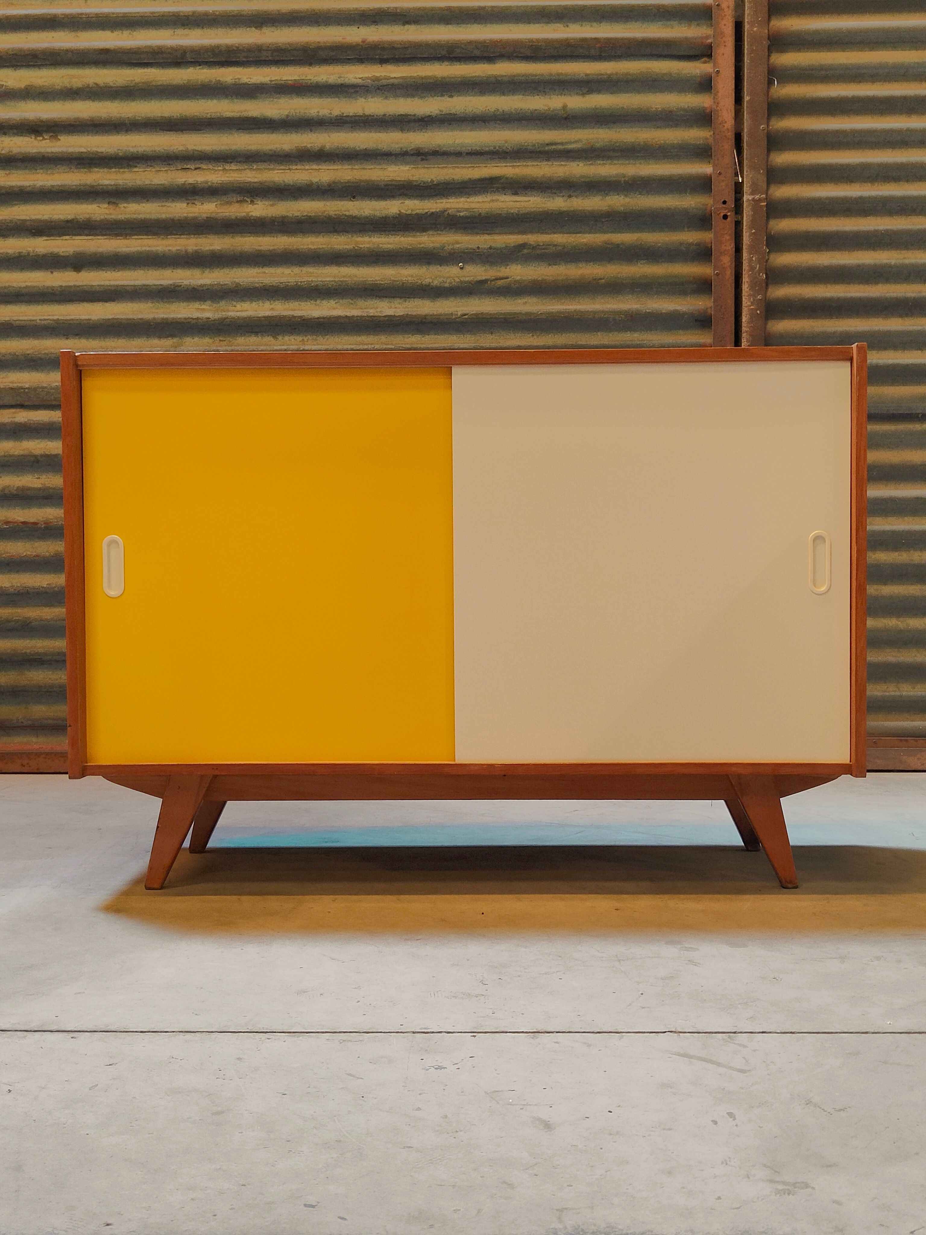 Buffet U 452 Yellow by Jiri Jiroutek for Interier Praha 1960