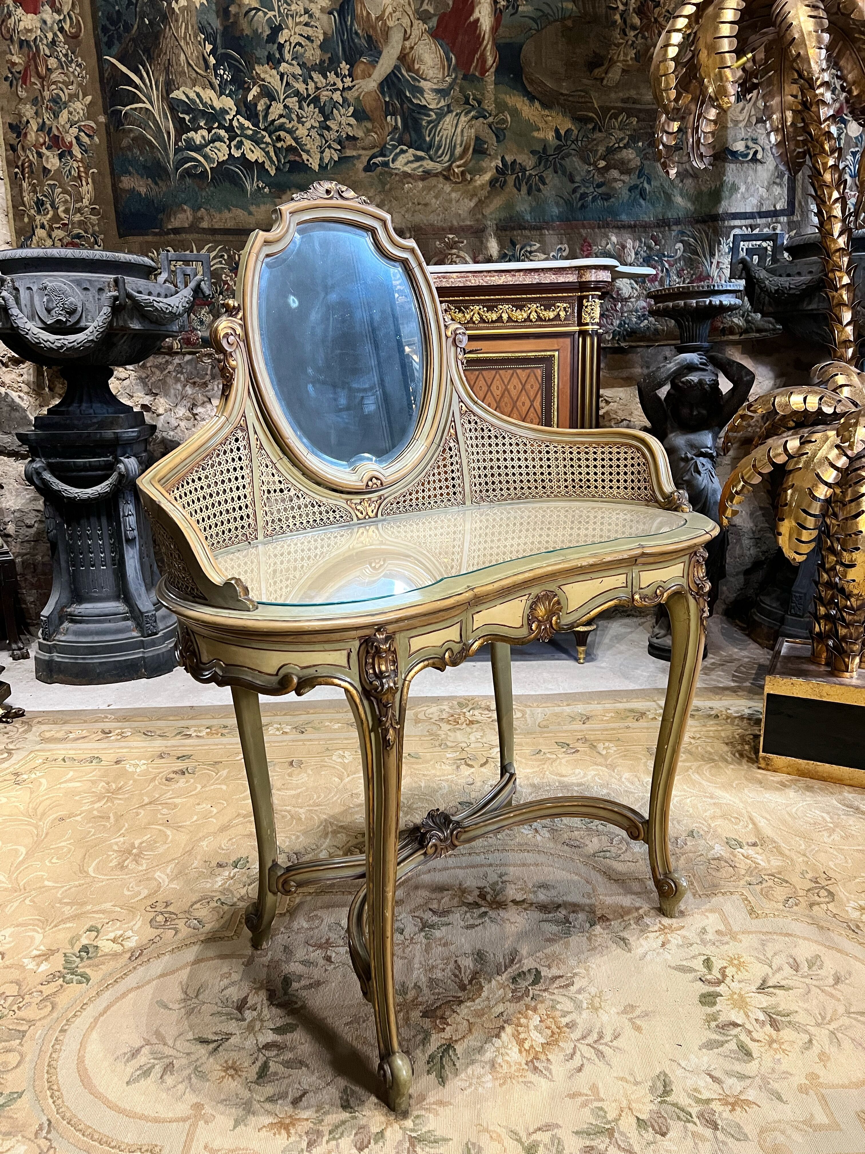 Dressing table in Louis XV style of the Napoleon III period