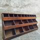Antique grocery cabinet shop cabinet pine compartment unit 230 cm