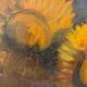 Huile sur toile par o tremoureux tournesols XXeme