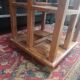 English bookcase on oak wheels