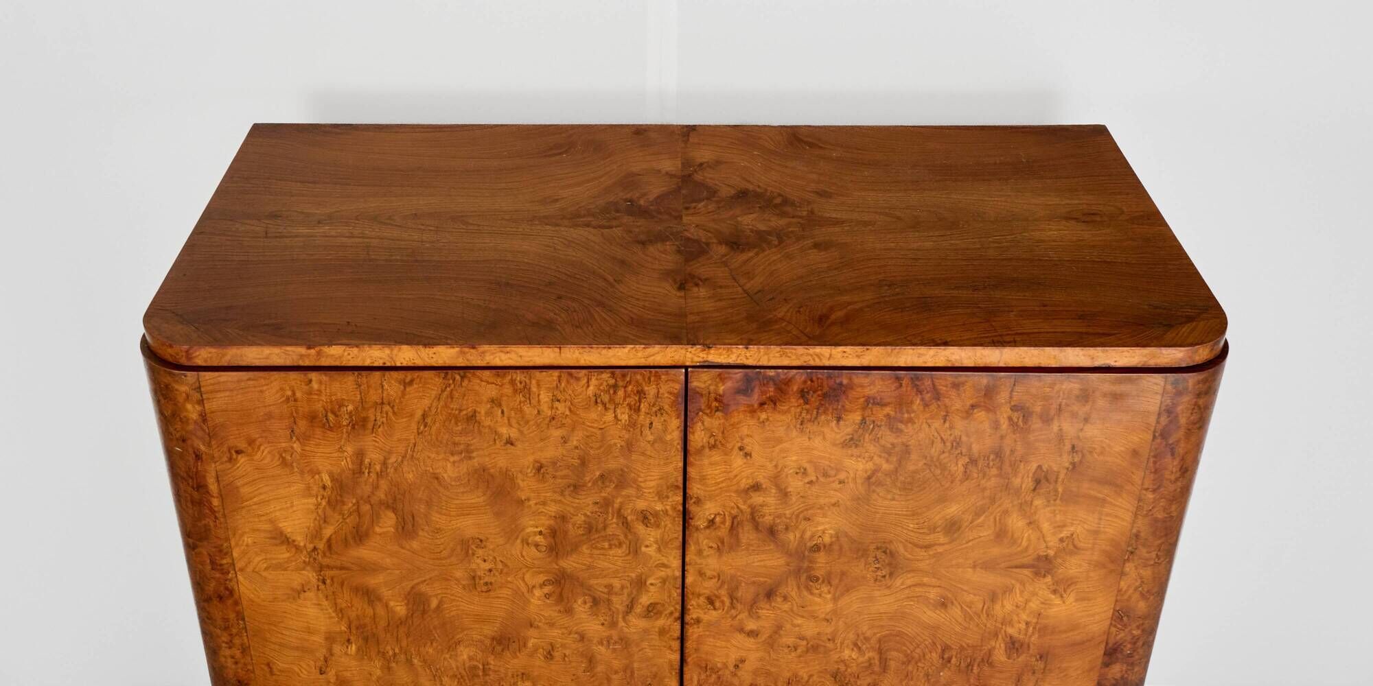 Art Déco Wardrobe by Jindřich Halabala for UP Závody, 1950s, Czechoslovakia