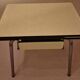 Table année 1960 en formica jaune