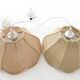 2 "flower" suspensions in vintage 1970s natural fibre.
