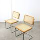 Ensemble de 2 chaises vintage B32 Cesca par Marcel Breuer, années 80.