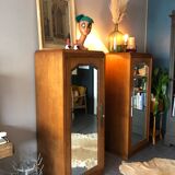 Art deco twin cabinets