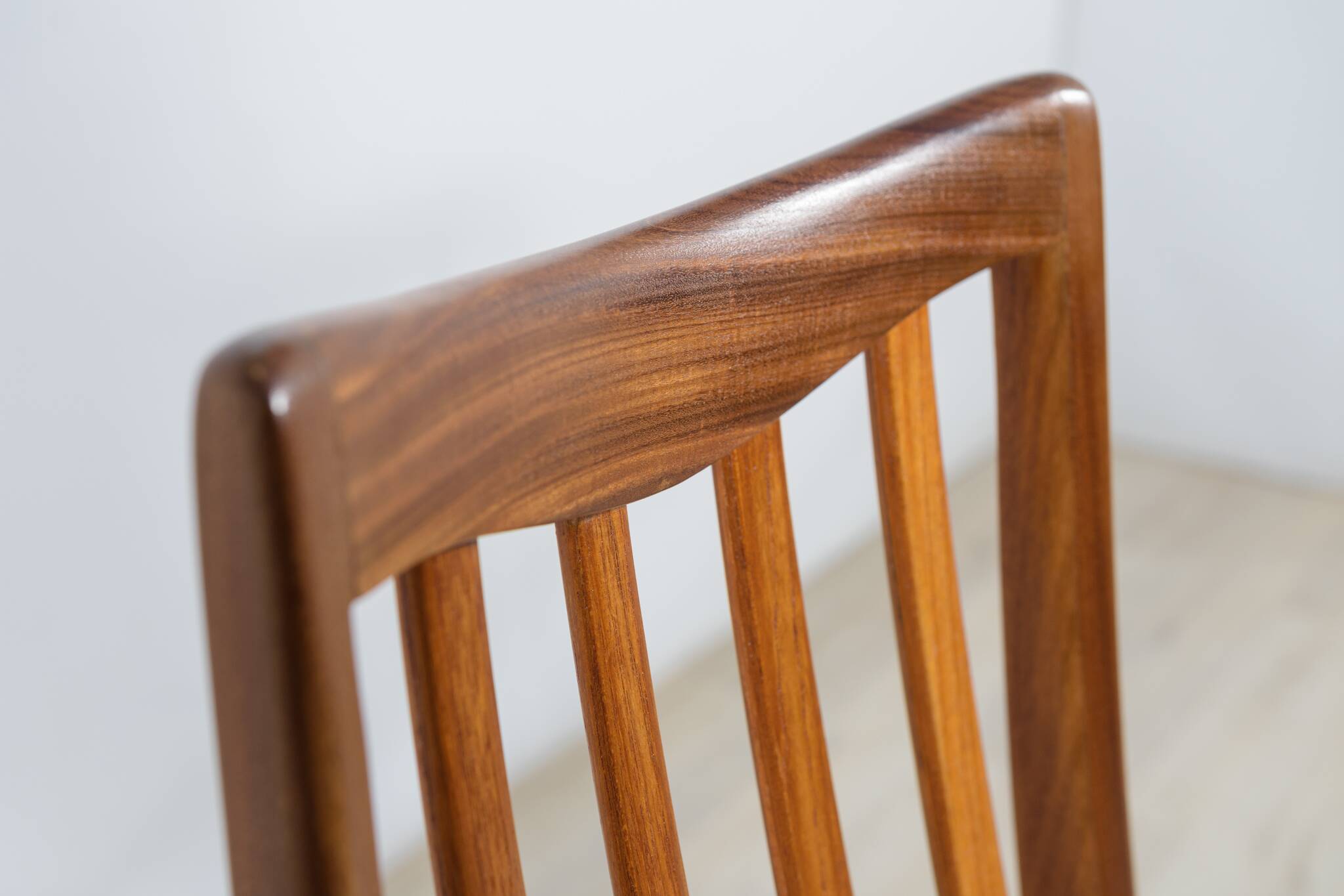 Mid-century teak and fabric dining chairs by Leslie Dandy for G-Plan, 1960s, set of 8