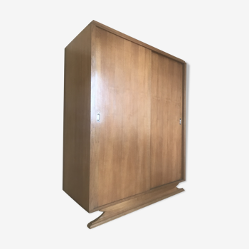 Armoire penderie en chene des annees 50