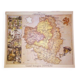 old map armagnac janneau