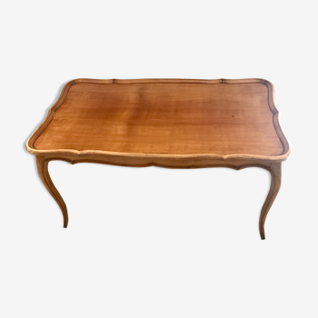 Table basse en bois style Louis X
