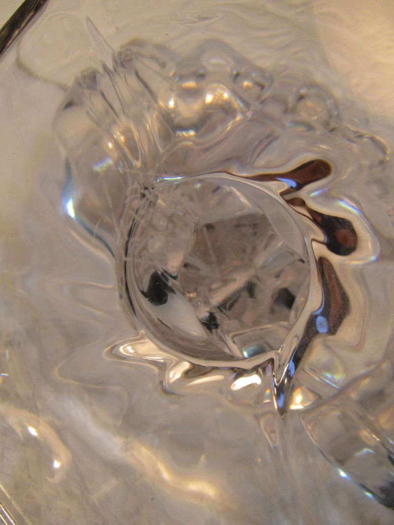 Glass Chandelier 1950 art Vannes France