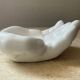Empty vintage handmade ceramic pocket