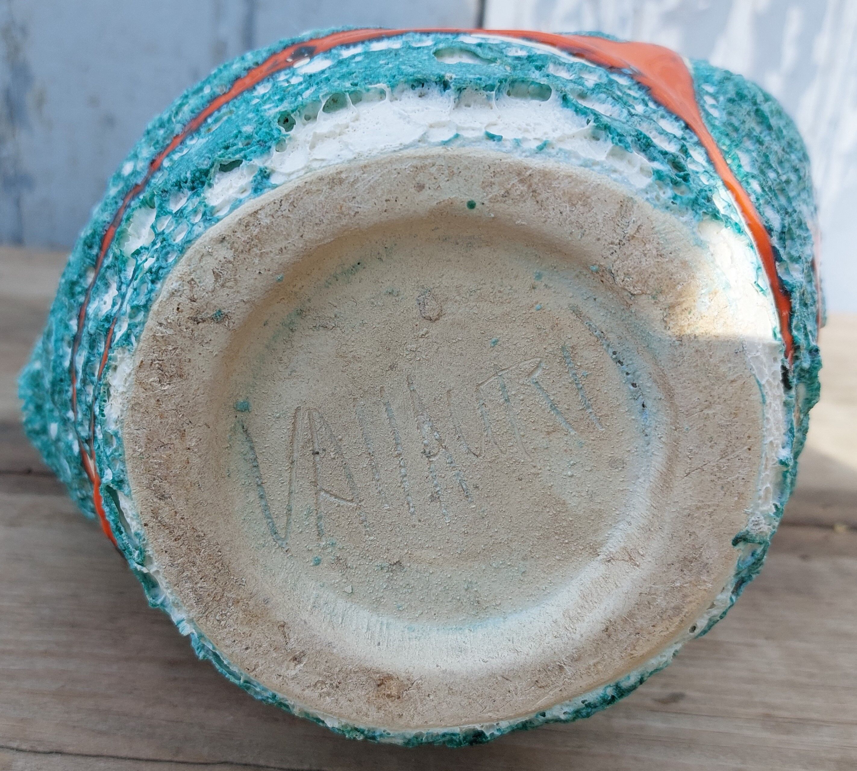 Vase vallauris fat lava