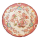 Porcelain dessert plate, Minton Decor 216, pink, Sarreguemines