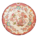 Porcelain dessert plate, Minton Decor 216, pink, Sarreguemines