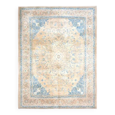 1960s Vintage Persian Handmade Wool Cotton Brown Area Rug 292x389