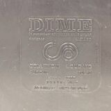 Cube de rangement DIME Marcello Siard Longato années 70 plastique brun