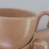 Set of 6 stoneware cups from France