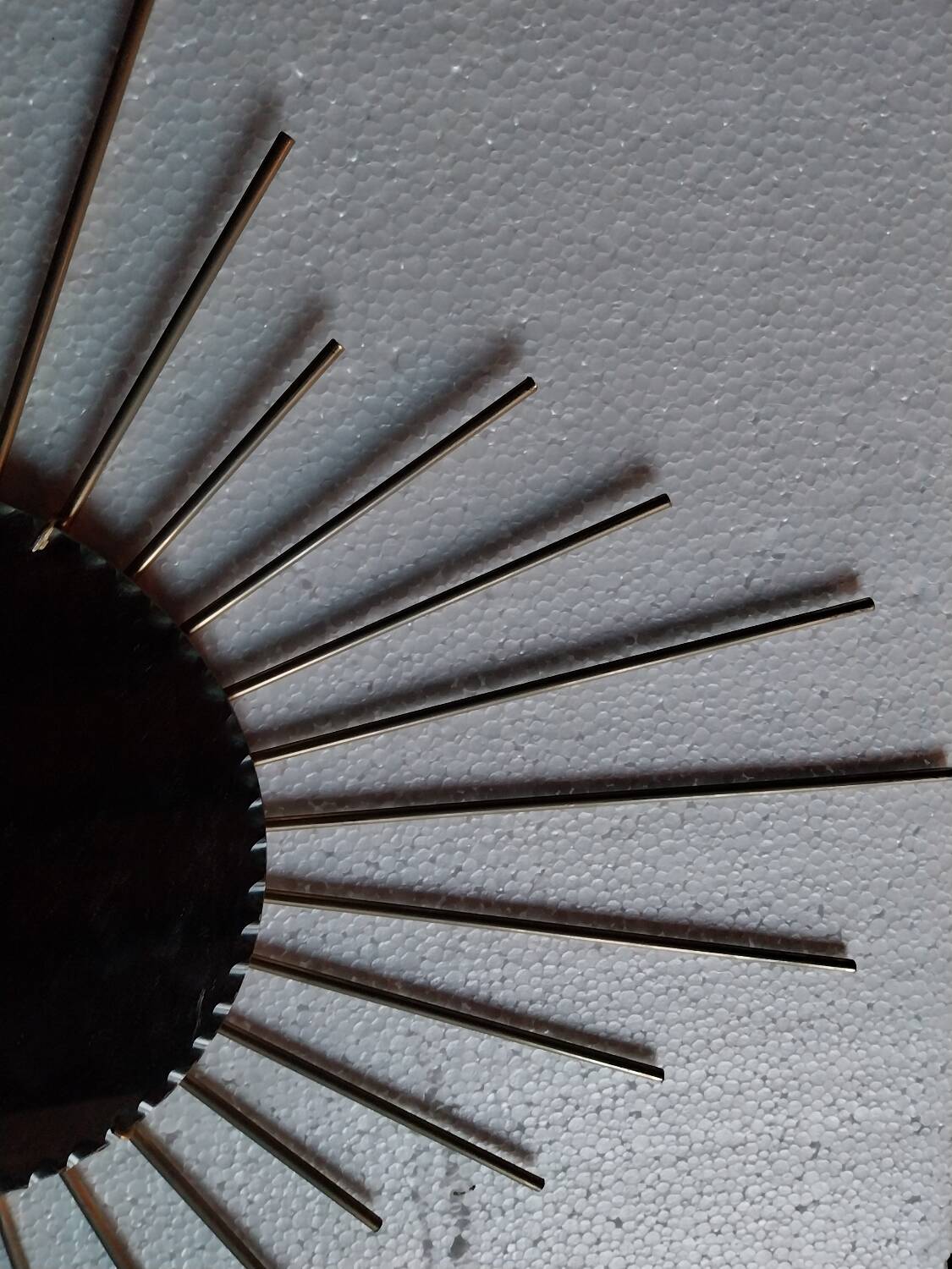 Wrought iron sun mirror