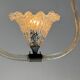 Venetian glass chandelier from Murano and brass, circa 1950.