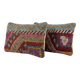 Set of 2 vintage kilim cushion covers 36x51 cm