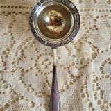 Silver-plated tea strainer
