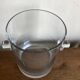 Modernist crystal vase ringing 1970