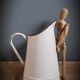 White enamelled broc P