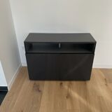 Habitat mouse grey lacquered sideboard