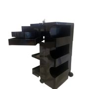 Édition précoce du chariot boby joe colombo bieffeplast noir 1970