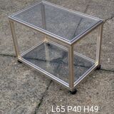 Small serving table on wheels Pierre Vandel 1970