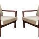 Beige Armchairs B 7752 By Zenon Bączyk For Swarzędzkie Fabryki Mebli, 1960s, Set Of 2