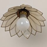 Paire appliques fleurs en nacre