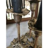 Pair of brass candlesticks