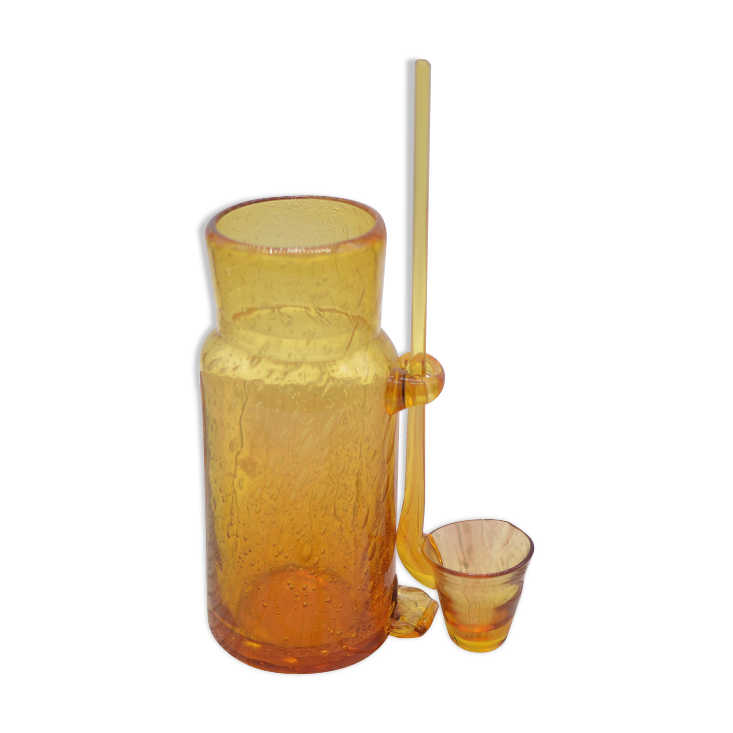 Champagne decanter/Champagne soup in blown glass