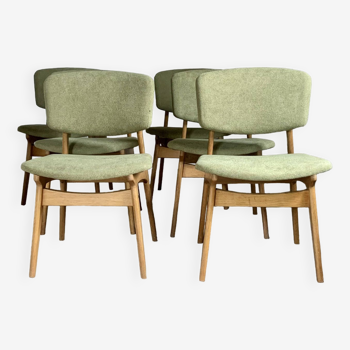 Scandinavian vintage chairs by Gunnar Sorlie - set of 6