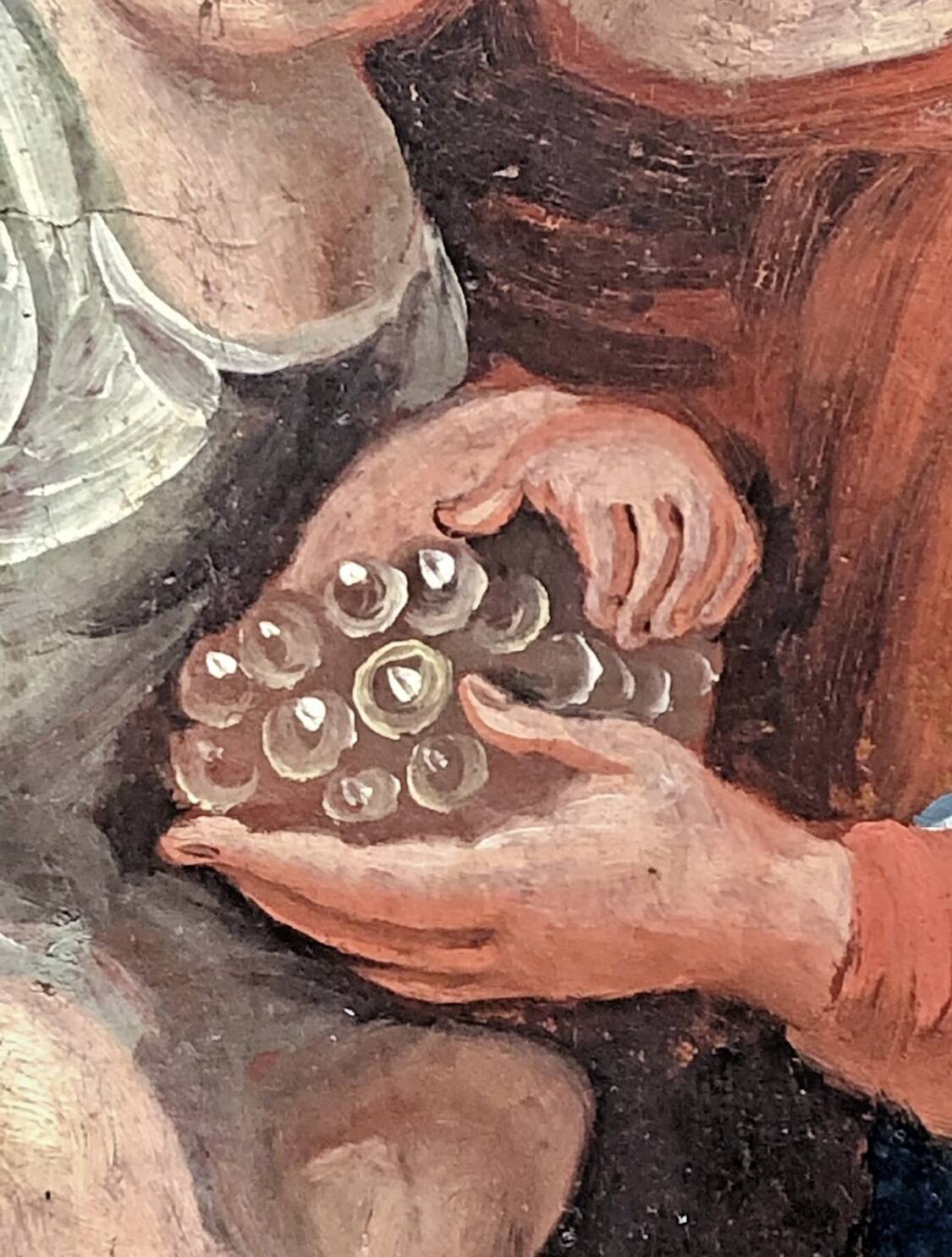 Oil painting on canvas XVIII Virgin and Child