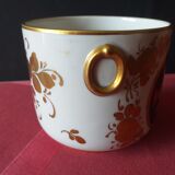 Porcelain planter decorates Paris polychrome flowers or Mehun Albert Pillivuyt