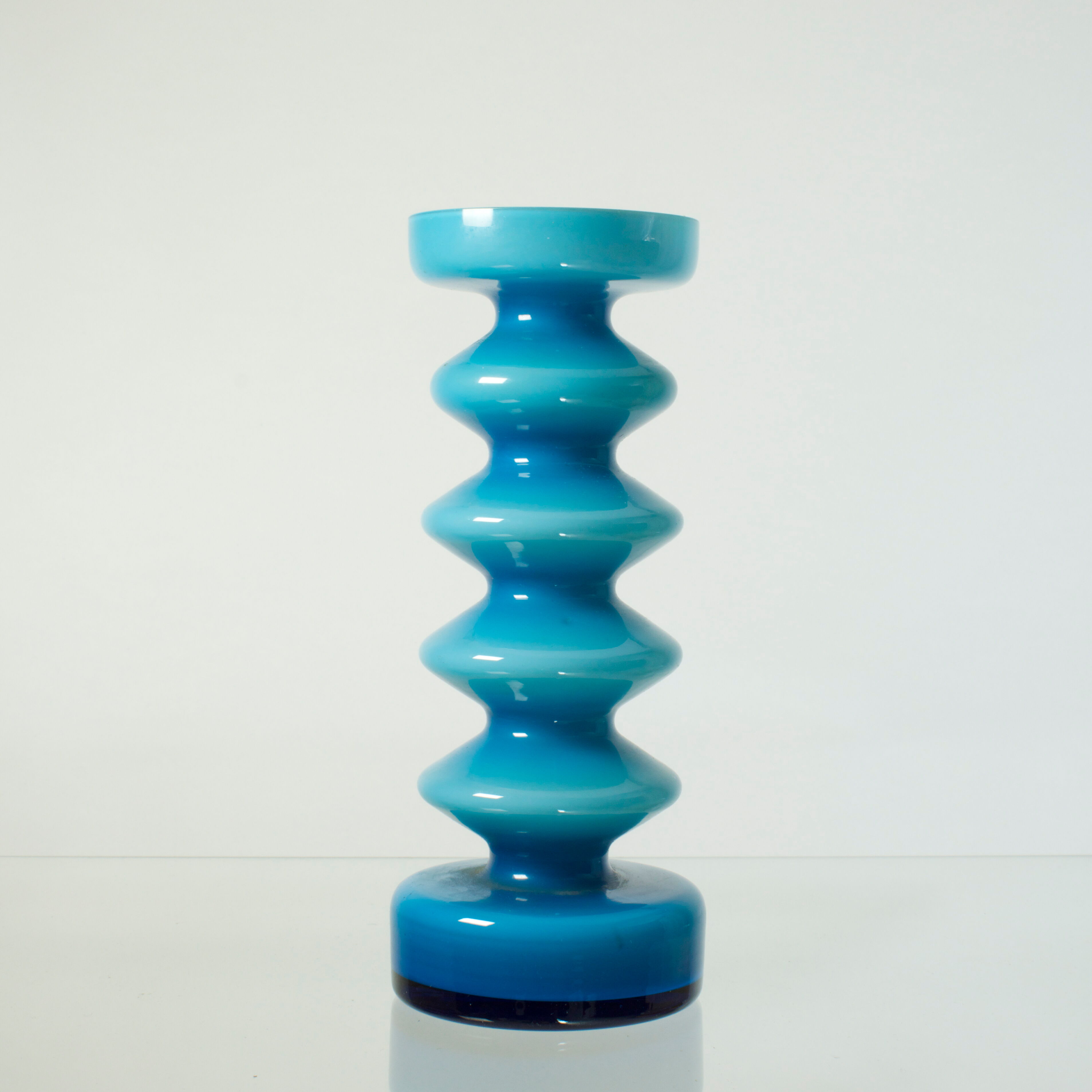 Blue opaline vase