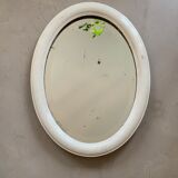Old oval and beveled mirror 51x66cm