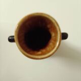 Vase en céramique marron