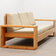 Pine 3 seater sofa by Ate van Apeldoorn for Houtwerk Hattem.